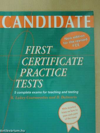 Candidate - First Certificate Practice Tests