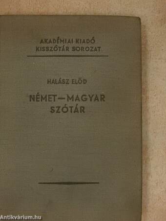 Német-magyar szótár