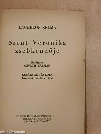 Szent Veronika zsebkendője