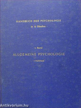 Allgemeine Psychologie I/1-2-II.