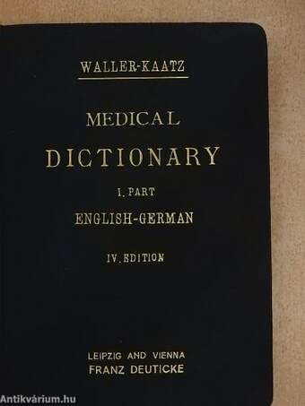 English-German/German-English Medical Dictionary I. English-German (töredék)