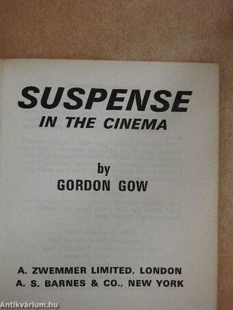 Suspense in the Cinema