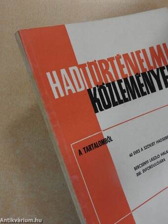 Hadtörténelmi Közlemények 1978/1-4.