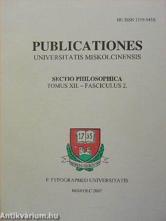Publicationes Universitas Miskolciensis
