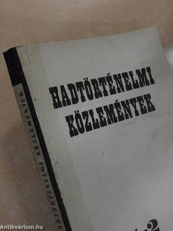 Hadtörténelmi közlemények 1958/1-2.