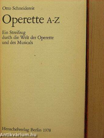 Operette A-Z