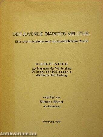 Der Juvenile Diabetes Mellitus