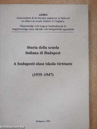 A budapesti olasz iskola története (1935-1947)