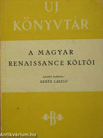 A magyar renaissance költői