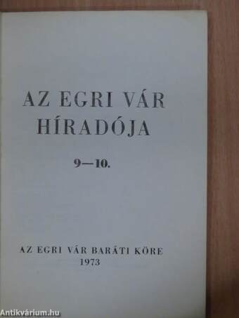 Az egri vár híradója 1973/9-10.