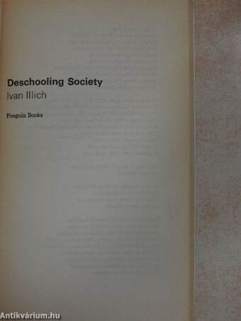 Deschooling Society