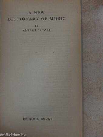 A New Dictionary of Music