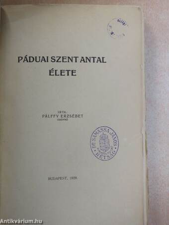 Páduai Szent Antal élete