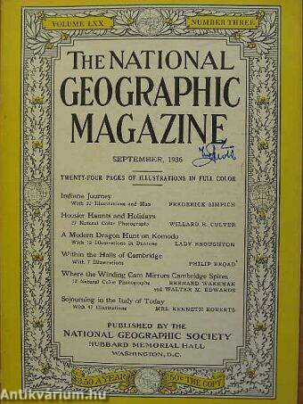 The National Geographic Magazine September 1936