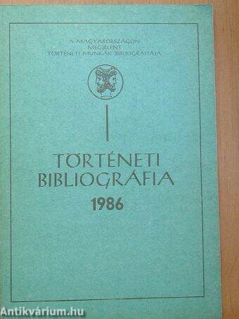 Történeti bibliográfia 1986