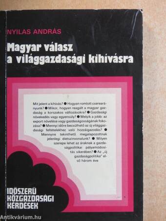 Magyar válasz a világgazdasági kihívásra