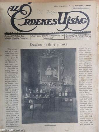 Az Érdekes Ujság 1913. (nem teljes évfolyam) (rossz állapotú)