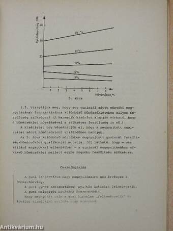 A gumi rugalmas és termikus tulajdonságai