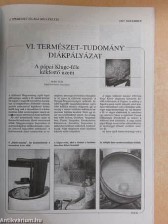 Természet Világa 1997. november