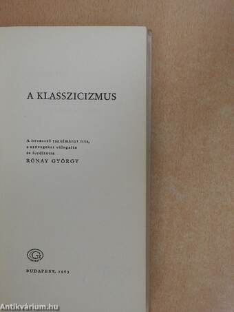 A klasszicizmus