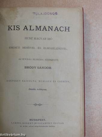 Kis almanach 1896.