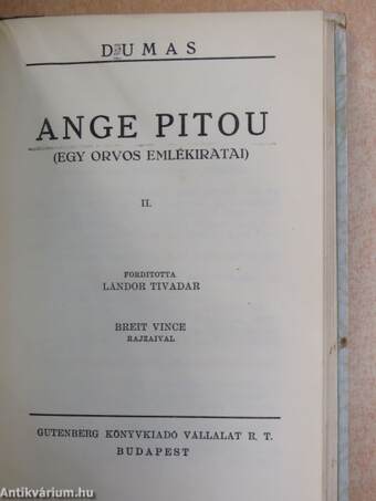 Ange Pitou I-VI.