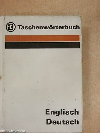 Taschenwörterbuch Englisch-Deutsch