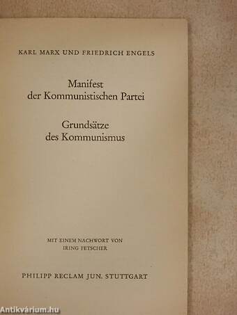 Manifest der Kommunistischen Partei