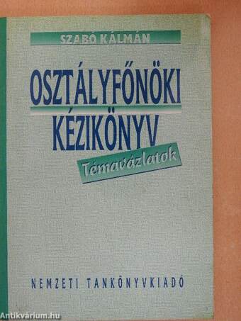 Osztályfőnöki kézikönyv