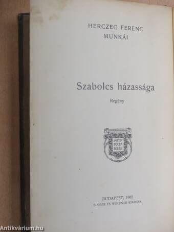 Szabolcs házassága