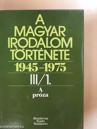 A magyar irodalom története 1945-1975. III/1-2.