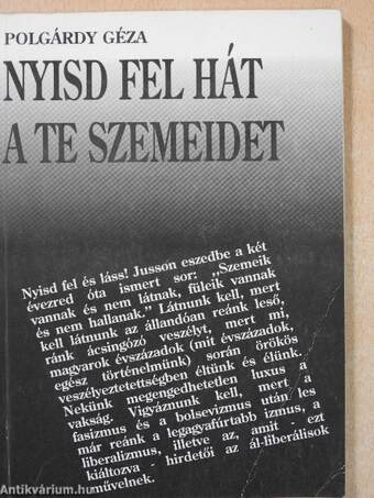 Nyisd fel hát a te szemeidet