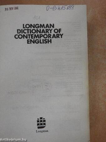 Longman Dictionary of Contemporary English