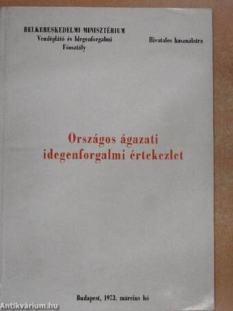 Országos ágazati idegenforgalmi értekezlet