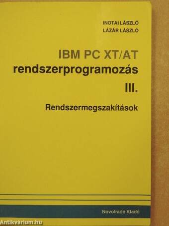 IBM PC XT/AT rendszerprogramozás III.