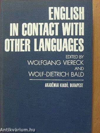 English on Contact with other Languages