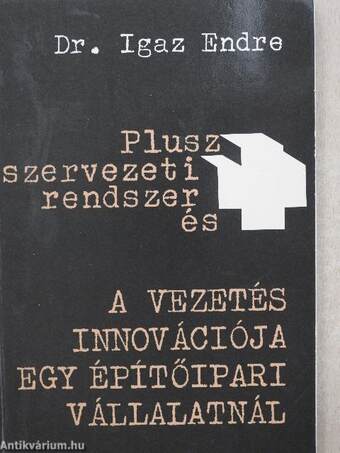 Plusz szervezeti rendszer és a vezetés innovációja egy építőipari vállalatnál