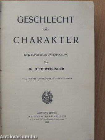 Geschlecht und Charakter