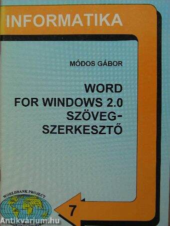 Word for Windows 2.0 szövegszerkesztő