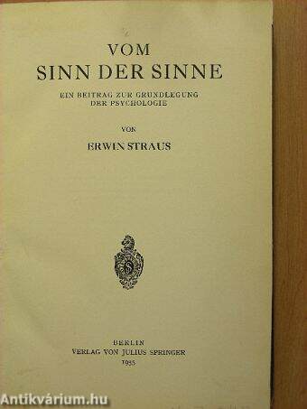 Vom Sinn der Sinne