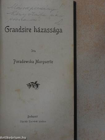 Grandsire házassága