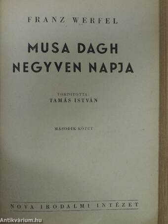 Musa Dagh negyven napja I-II.