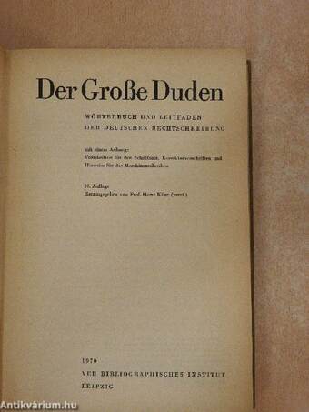 Der Große Duden