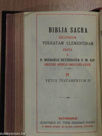 Biblia Sacra I-V.