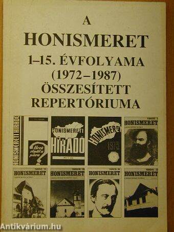 A Honismeret 1-15. évfolyama (1972-1987) összesített repertóriuma