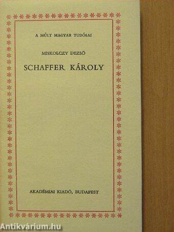 Schaffer Károly