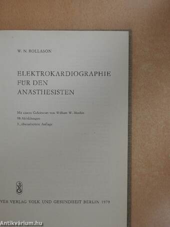 Elektrokardiographie für den Anästhesisten