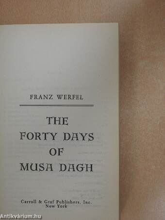 The Forty days of Musa Dagh