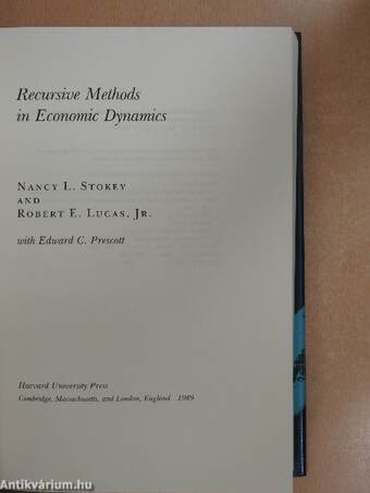 Recursive Methods in Economic Dynamics