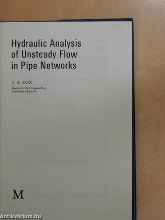 Hydraulic Analysis of Unsteady Flow in Pipe Networks